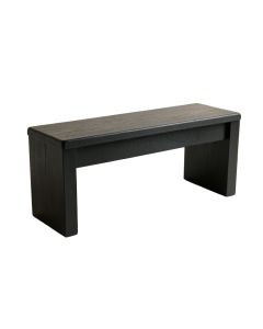 Reed Arc Indoor Bench - Black (synthetic illustration; no displayed measurements)