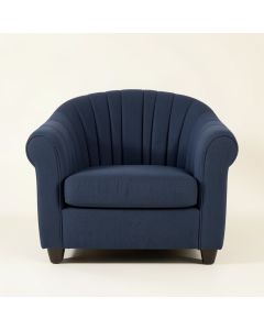 Ridge Crossing Upholstered Armchair - Navy (synthetic illustration; no displayed measurements)