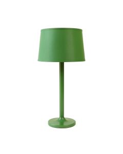 Oak Canyon Floor Lamp With A Plain Fabric Shade - Green (synthetic illustration; no displayed measurements)