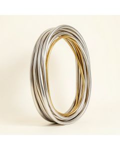 Contemporary Metal Braid Wall Décor (synthetic illustration; no displayed measurements)