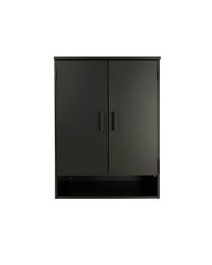 Laurel Dale Wall-Mounted Laundry Cabinet - Black