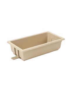 Pine Bend Empty Railing Planter With Integral Brackets - Beige