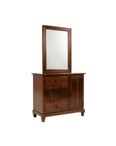 Zakhar Free Standing Jewelry Armoire With Mirror