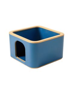 Ash Crest Empty Furniture-Style Litter Enclosure - Blue