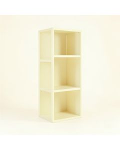 Maple Edge Narrow Cubby Tower - Ivory (synthetic illustration; no displayed measurements)