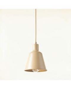 Field Canyon Pendant Light Suspended From One Plain Cable - Beige (synthetic illustration; no displayed measurements)