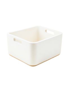 Olive Brook Empty Storage Basket - White