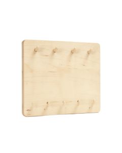 Pine Branch Empty Wall-Mounted Tool Organizer Panel - Beige (synthetic illustration; no displayed measurements)