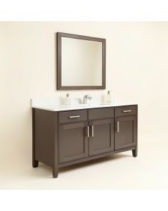 Angeles 60 '' Double Bathroom Vanity Set (synthetic illustration; no displayed measurements)