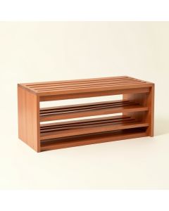 Alder Dell Shoe Storage Bench - Terracotta (synthetic illustration; no displayed measurements)