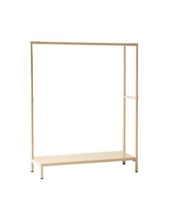 Meadow Bluff Empty Garment Rack - Beige (synthetic illustration; no displayed measurements)