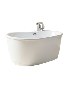 66 '' X 32 '' Freestanding Soaking Bathtub With Faucet