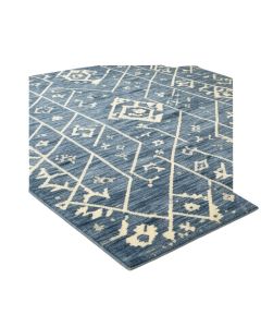 Runner Groverson Geometric Blue Area Rug