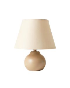 Wren Branch Table Lamp With A Plain Fabric Shade - Beige