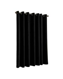 Leitch Velvet Solid Color Blackout Thermal Grommet Single Curtain Panel
