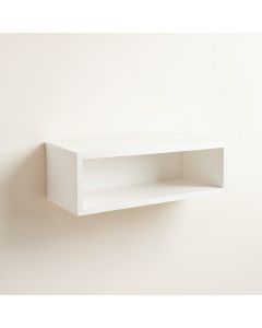 Pine Brook Wall-Mounted Shelf - White (synthetic illustration; no displayed measurements)