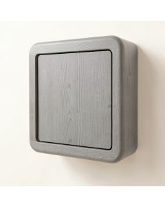 Dune Crest Wall-Mounted Entry Cabinet - Gray (synthetic illustration; no displayed measurements)