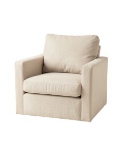 Vale Bluff Upholstered Armchair - Beige (synthetic illustration; no displayed measurements)