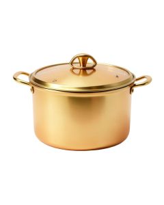 Le Chef 2.75 Qt . Non Stick Copper Round Dutch Oven With Lid