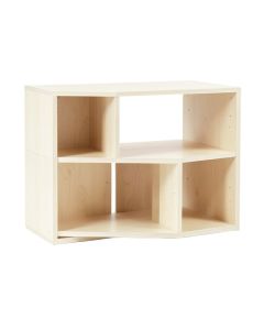 Ash Branch Desktop Shelving Unit - Ivory (synthetic illustration; no displayed measurements)