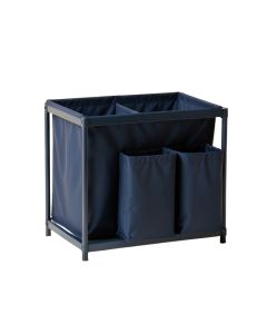 Cedar Crossing Laundry Sorting Station With Plain Removable Bags - Navy