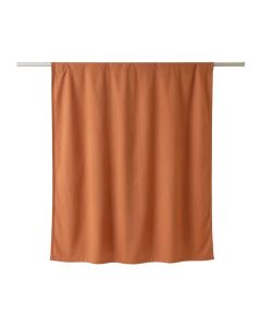 Briar Branch Shower Curtain Hanging Flat From A Plain Rod - Terracotta (synthetic illustration; no displayed measurements)