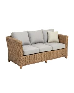 Waterbury Wicker Patio Sofa With Cushions
