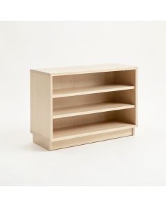 Bay Bridge Low Bookcase - Beige (synthetic illustration; no displayed measurements)