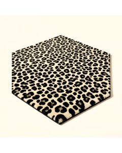 Contempo Animal Print Tufted Wool Black/Beige Area Rug (synthetic illustration; no displayed measurements)