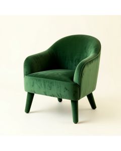 Slate Crest Upholstered Armchair - Green (synthetic illustration; no displayed measurements)