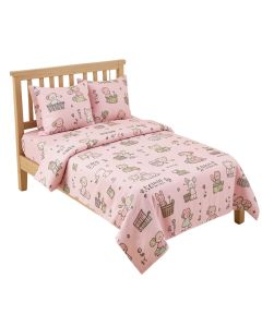 Pink Chocolate Four-Piece Nursery Decor Set