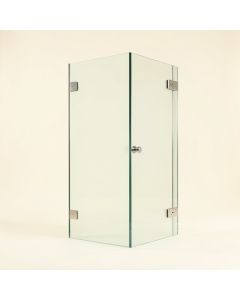 30.5 '' W X 80 '' Frameless Fixed Glass Panel (synthetic illustration; no displayed measurements)