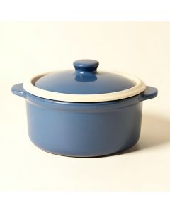 Ayesha Curry Home 80 Oz . Stoneware Round Casserole With Lid (synthetic illustration; no displayed measurements)