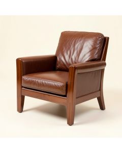 Idina 26 '' Wide Genuine Leather Lounge Chair (synthetic illustration; no displayed measurements)