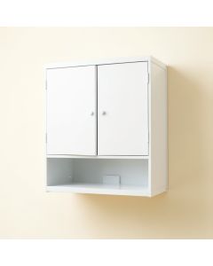 Olive Arc Wall-Mounted Laundry Cabinet - White (synthetic illustration; no displayed measurements)