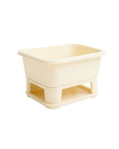 Olive Bend Empty Raised Planter - Ivory (synthetic illustration; no displayed measurements)
