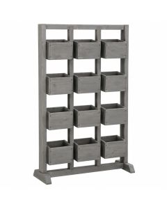Brook Bend Empty Vertical Garden Frame - Gray