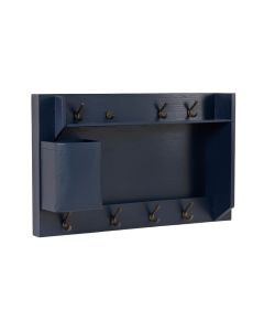 Ash Bluff Wall-Mounted Entryway Organizer Shelf - Navy