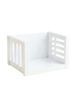 Elm Crossing Empty Furniture-Style Pet Crate - White (synthetic illustration; no displayed measurements)