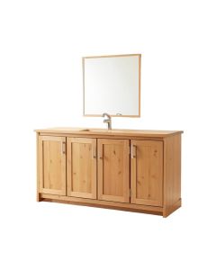 Aneira Full 60 '' Double Bathroom Vanity Set (synthetic illustration; no displayed measurements)
