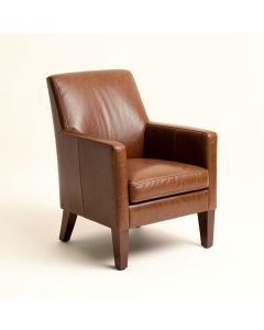 Montufar Leather Upholstered Dining Chair (synthetic illustration; no displayed measurements)