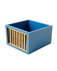 Cove Bend Empty Furniture-Style Litter Enclosure - Blue