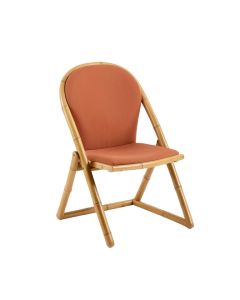 Holly Bend Folding Outdoor Chair - Terracotta