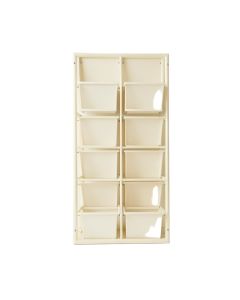 Moss Crest Empty Vertical Garden Frame - Ivory