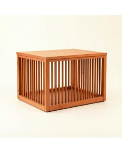 Spruce Crossing Empty Furniture-Style Pet Crate - Terracotta (synthetic illustration; no displayed measurements)