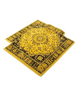 Regner Power Loom Yellow/Black Rug