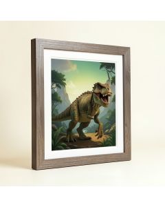 Bogandilla Ancient Dinosaurs Framed Art (synthetic illustration; no displayed measurements)