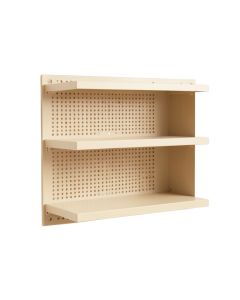 Sage Branch Empty Wall-Mounted Tool Organizer Panel - Beige (synthetic illustration; no displayed measurements)