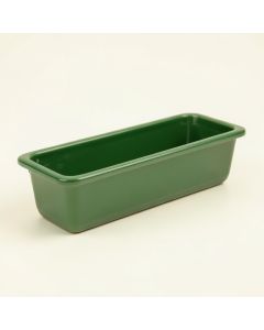 Brook Crossing Empty Railing Planter With Integral Brackets - Green (synthetic illustration; no displayed measurements)
