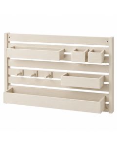 Juniper Dale Empty Wall-Mounted Tool Organizer Panel - Cream